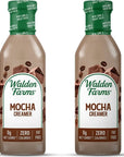 Walden Farms Mocha Coffee Creamer 12 oz Bottle Pack of 2  Rich  Smooth Vegan Paleo and Keto Friendly NonDairy Milk Substitute 0g Net Carbs  For Coffee Tea Smoothies Shakes Cocktails and More