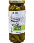 Laras Crisp and Hot Pickled Okra  Pack of 1 16 fl oz  Zesty Southern Style Spicy Okra Ideal for Charcuterie Boards Gourmet Snacks and Cocktails  GlutenFree AllNatural VeganFriendly