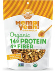 Manitoba Harvest Hemp Yeah Granola with 10 g of Protein 35 g Omegas 3 g of Fiber and less than 10 g Sugar Per Serving Organic NonGMO Honey  Oats 10 Oz Packaging May Vary