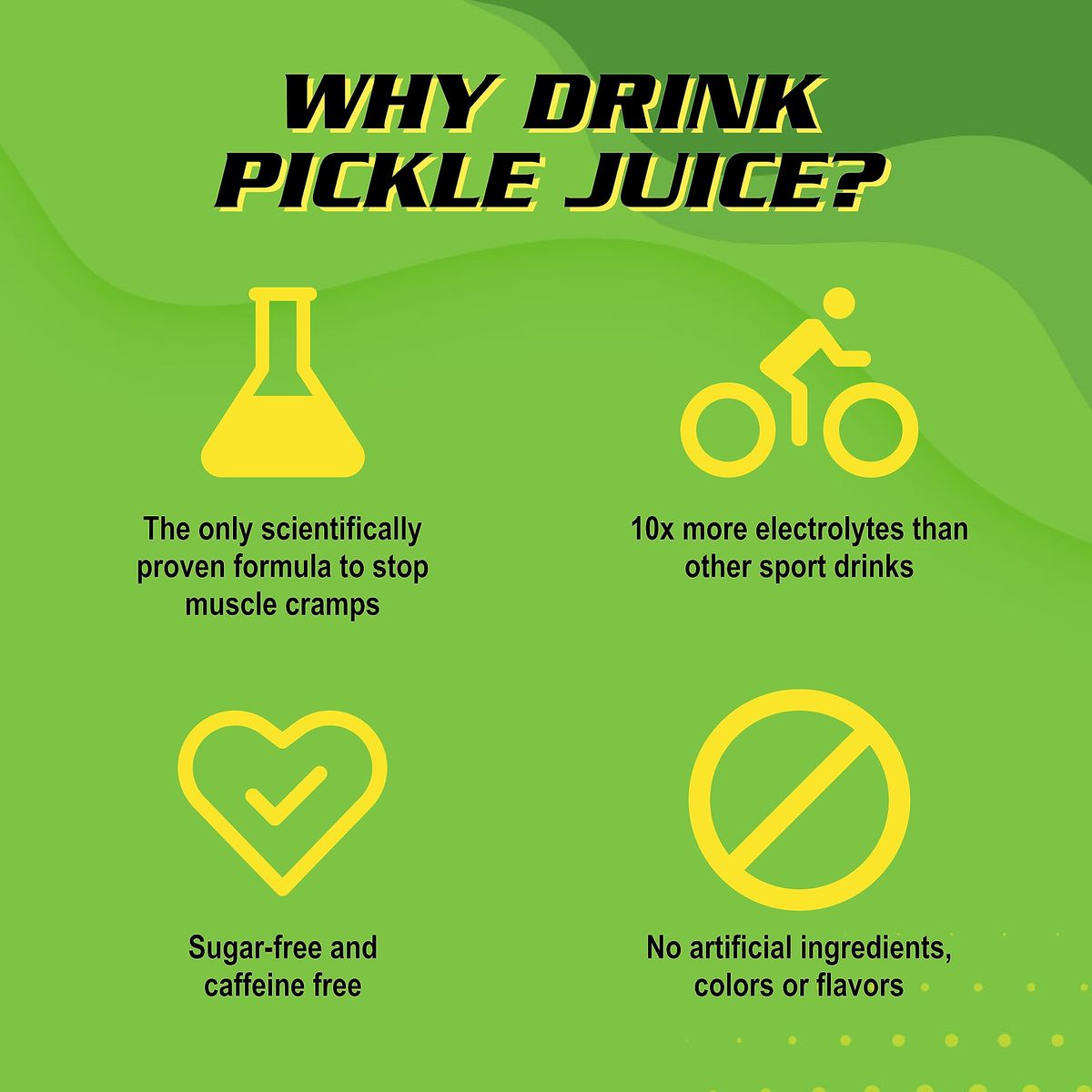 Pickle Juice Sports Drink 1 Gallon Extra Strength  Relieves Cramps Immediately  Electrolyte Pickle Juice for Day  Night Time Cramp Relief  Bulk Pickle Juice for Leg Cramps  1 Gallon