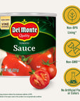 Del Monte Canned Tomato Sauce 8 oz Pack of 48 Cans