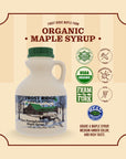 Frost Ridge Maple Farm Organic Maple Syrup Grade A Pint 16 FL Oz Dark Robust formerly Grade B