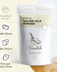 Scratch Malted Milk Powder  10oz Perfect for Milkshakes  Baking Classic DinerStyle Flavor Resealable Pouch