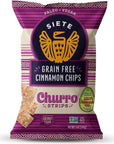 Siete Grain Free Cinnamon Churro Strips, 5 oz Bag (1 Pack) - Dairy Free, Paleo, Vegan, Non-GMO, Gluten Free