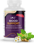 Go Essential Life Mood Formula Supplement with St. John's Wort Capsules, L-theanine, L-tryptophan, 5-HTP, and Vitamin B6, B12 | Regulate Mood, and Promotes Relaxation | 60 Capsules