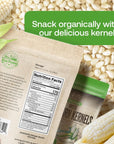 Ava Farms Organic White Popcorn Kernels  24 OZ Bag GlutenFree Non GMO  Natural Healthy Kosher Popping Corn  UnPopped