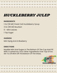 Finest Call Premium Huckleberry Syrup Drink Mix 1 Liter Bottle 338 Fl Oz Individually Boxed