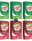 Canada Dry Ginger Ale Powdered Drink Mix 6 Boxes of 6 packets with 3 Boxes each of Original and Cranberry flavor for Total 36 Sticks bundle packaged by DElite Box