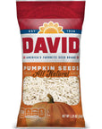 DAVID Roasted and Salted Pumpkin Seeds 225 oz 12 Pack