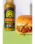 Kumana Avocado Hot Sauce, Jalapeño - Made with Ripe Avocados and Chili Peppers - Perfect Balance of Creamy and Spicy - Adds Delicious Flavor to Any Dish - Perfect for Grilling, Marinating, or Dipping - 13.1 Oz. Bottle