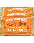 Manischewitz Small Farfalle Pasta  Small Bow Tie Egg Noodles 12oz 3 Pack  Homestyle Taste  Texture Enriched Perfect for Kasha Varnishkes No Preservatives Kosher