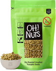 Oh Nuts Pepitas Dry Roasted Unsalted Pumpkin Seeds  AllNatural Protein Power Unshelled Pepitas  Fresh Healthy Keto Snacks  Resealable 2Pound Bulk Bag  Vegan  GlutenFree Snacking