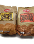 Stauffer's 2-pack Snaps Cookies Variety: Ginger Snaps & Lemon Snaps - 14 Oz. Bags [1 of Each]