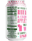 Cawston Press Sparkling Water Rhubarb  Crisp Apple 11 Fl Oz Pack of 4