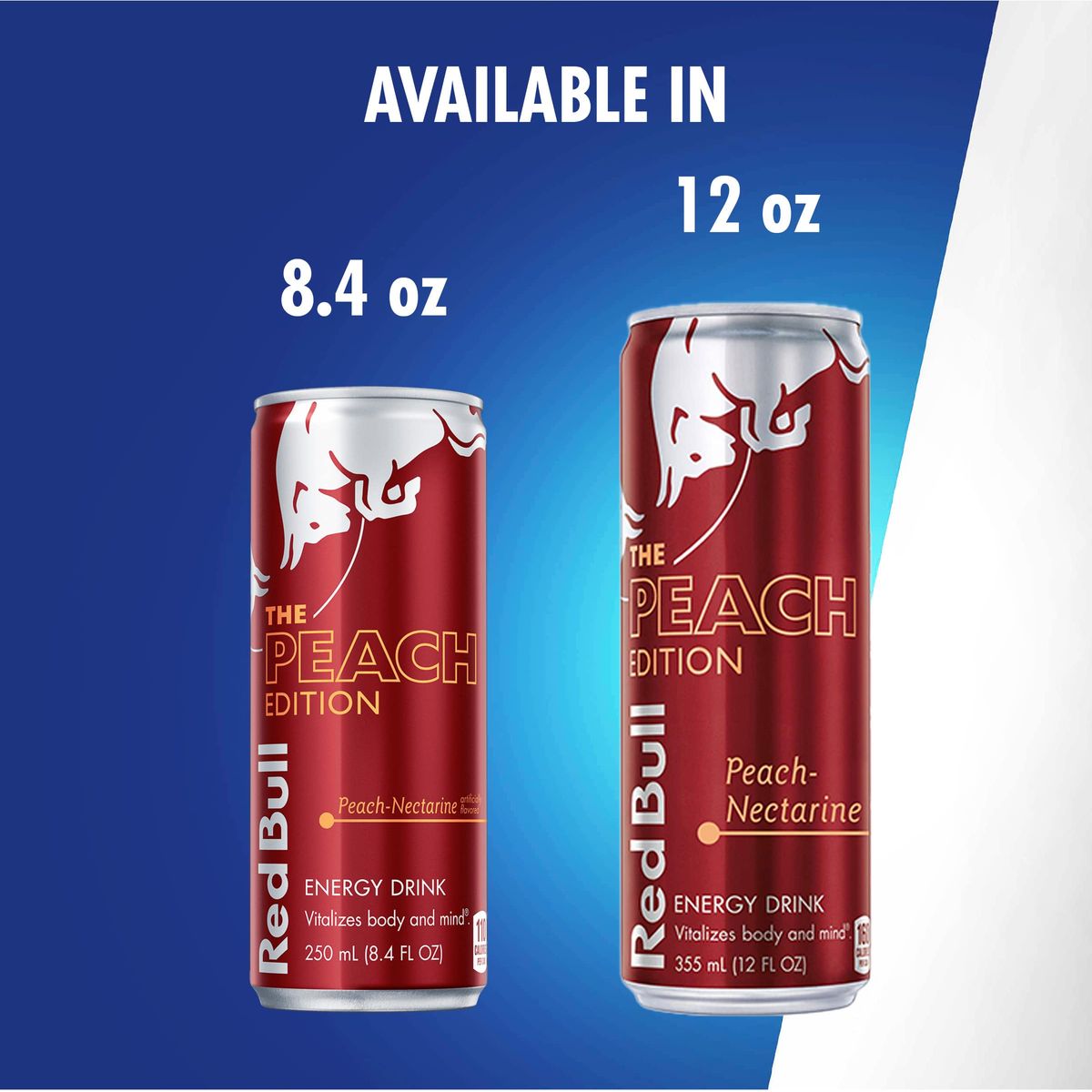 Red Bull Energy Drink PeachNectarine 12 fl oz 24 Cans