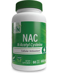 NAC 600mg N-Acetyl Cysteine 60 vegecaps Non GMO