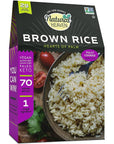 Natural Heaven Rice Hearts of Palm Rice Brown Rice Gluten Free Vegan Low Carb Rice for a Keto Snack or Healthy Food Meal 9 Oz