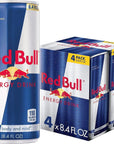 Red Bull Energy Drink - 8.4 Fl Oz Cans, 4 Pack