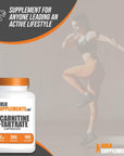 BulkSupplements.com L-Carnitine L-Tartrate Capsules - Carnitine Supplement, L-Carnitine Tartrate, L Carnitine 1000mg Capsules - Amino Acids, Gluten Free, 2 Capsules per Serving, 360 Capsules