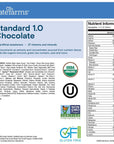 KATE FARMS Organic Vegan Plant Based 10 Nutrition Shake Chocolate 16g protein 28 Vitamins  Minerals Gluten Free and NonGMO 11 Fl oz 12 Pack