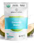 Sprout Living Organic Coconut Water Powder 166drink Original Unflavored Freeze Dried No Carriers No Additives 8 Ounces 15 Servings