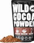 Wild Foods Organic Cocoa Powder | Single Origin Unsweetened Keto Chocolate Powder for Cooking & Baking | 100% Natural Cacao Beans | Sugar Free Non Dutch Raw Superfood Powder | 12 oz