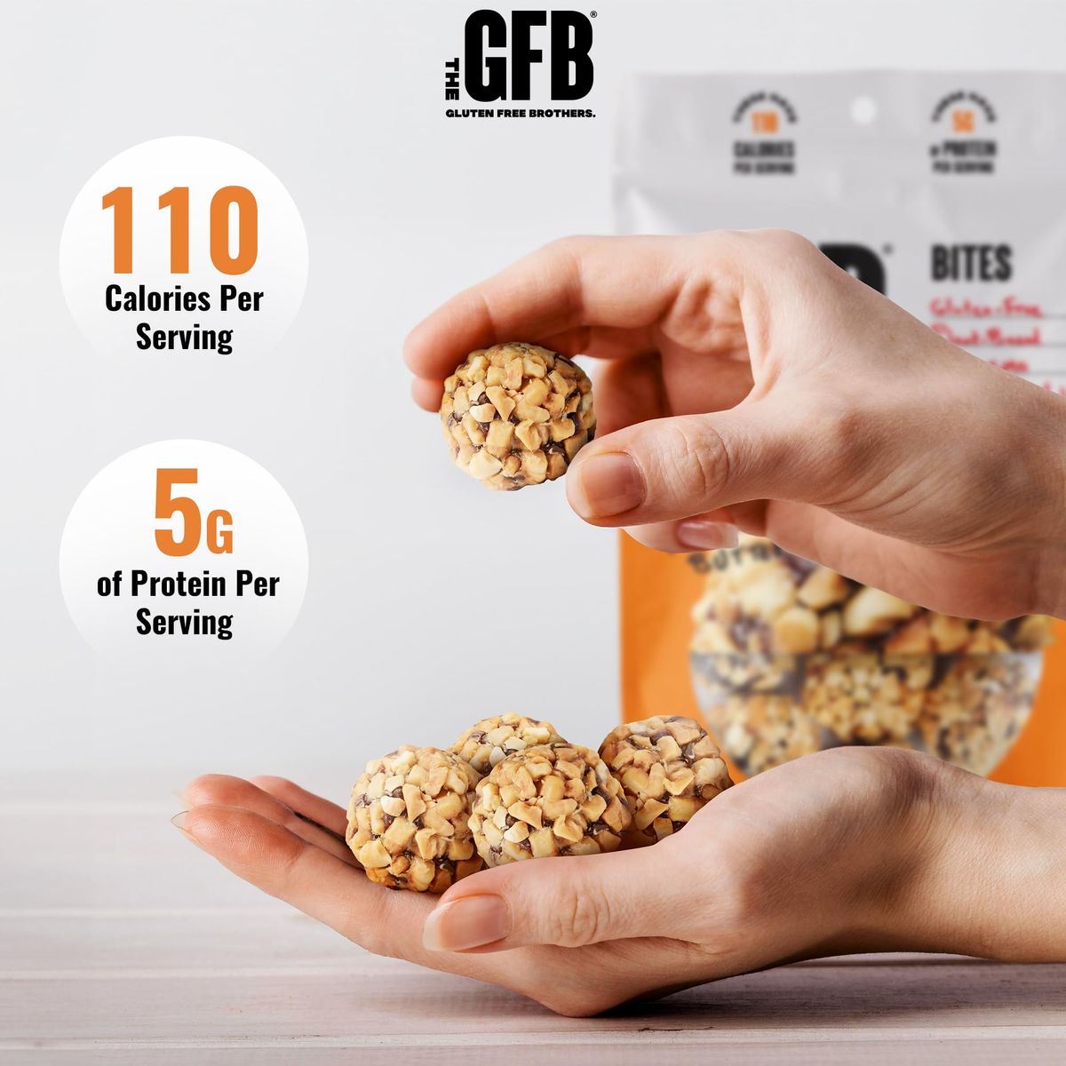 The Gluten Free Brothers Gluten Free Protein Bites Variety Pack  Non GMO Soy Free Vegan  Snack Size Plant Based Protein Energy Balls 4 oz 4 Count