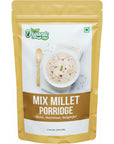 Organic Zing Wholesome and Quick Instant Mix Millet Porridge  Made with Bajra Ragi Jowar  Quinoa  200g