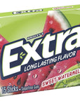 Extra Chewing Gum, Sweet Watermelon Sugarfree, 12 Ounce (Pack Of 12)