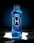 Clear Cut Hero HeroAid Sports Drink Cosmic Blue Razz  Contains Essential Electrolytes for Peak Hydration  Natural Flavors  Ingredients Vitamins 5g Cane Sugar LowCalorie  16 Fl Oz Pack of 12