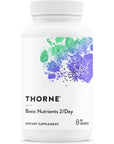 Thorne Basic Nutrients 2/Day - Comprehensive Daily Multivitamin with Optimal Bioavailability - Vitamin and Mineral Formula - Gluten-Free, Dairy-Free, Soy-Free - 60 Capsules - 30 Servings