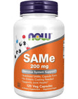 NOW Supplements, SAMe (S-Adenosyl-L-Methionine)200 mg - 120 Veg Capsules