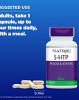 Natrol Mood & Stress 5-HTP 50mg, Dietary Supplement Helps Support a Balanced Mood, 45 Capsules, 11-45 Day Supply