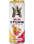 REIGN Storm Strawberry Apricot Fitness  Wellness Energy Drink 12 Fl Oz Pack of 12