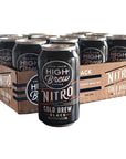 High Brew Coffee Cold Brew Nitro Black Sugar Free  Dairy Free 10 Fl Oz Can Pack of 12