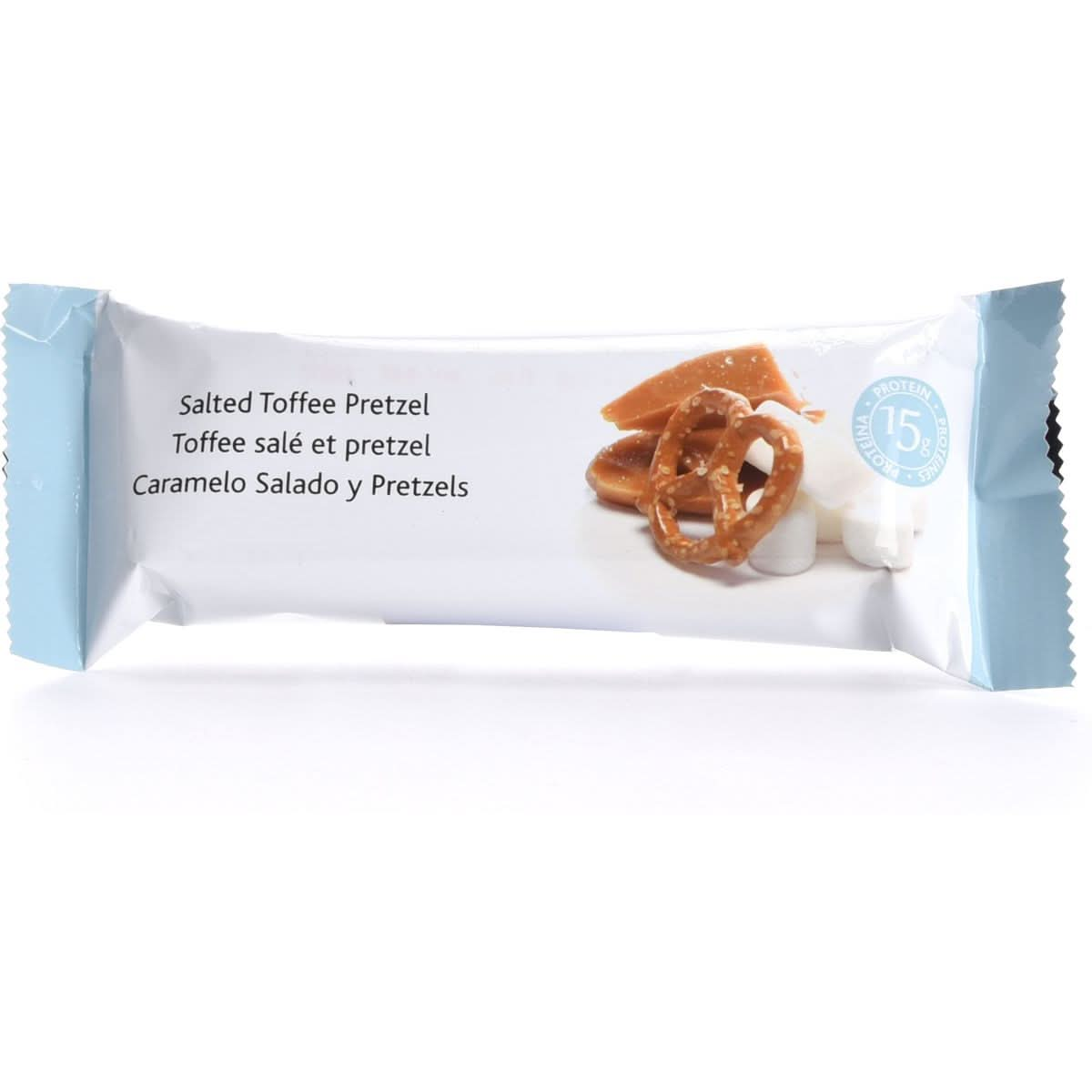 BalanceDiet  Protein Bar  15g of Protein  Low Carb  7 Bar Box Salted Toffee Pretzel