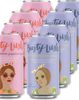 Busty Lush NonAlcoholic Mocktail Variety Pack Lavender Margarita and Grapefruit Paloma Craft Mocktails feat Fresh Citrus and Agave 8 Pack