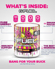 G fuel Hype Sauce Energy Powder, Sugar Free, Clean Caffeine Focus Supplement, Water Mix, Raspberry Lemonade Flavor, Focus Amino, Vitamin + Antioxidants Blend, 9.8 oz (40 Servings)