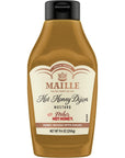 Maille x Mike's Hot Honey Special Edition Savory-Sweet Condiment with a Spicy Kick Hot Honey Dijon Mustard Gluten-Free, Shelf-Stable 9.4oz