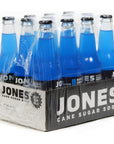 Jones Soda Co Blue Bubblegum Soda Flavor  100 Cane Sugar Soda  Craft Soda Pop  Soda Soft Drinks  12 Oz Glass Bottle Soda Pack of 12