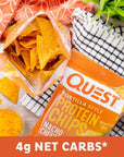 Quest Nutrition Tortilla Style Protein Chips, Low Carb, Nacho Cheese 1.1 Ounce (Pack of 12)