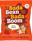 Enlightened Bada Bean Bada Boom  PlantBased Protein Gluten Free Vegan Crunchy Roasted Broad Fava Bean Snacks 110 Calories per Serving Sriracha 1 oz 24 Pack