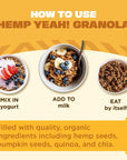 Manitoba Harvest Hemp Yeah Granola with 10 g of Protein 35 g Omegas 3 g of Fiber and less than 10 g Sugar Per Serving Organic NonGMO Honey  Oats 10 Oz Packaging May Vary