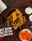 IRVINS Salted Egg Spicy "Hot Boom" Salmon Skin Chips Crisps 105g