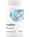 Thorne Memoractiv - Nootropic Brain Supplement for Focus, Creativity, and Concentration - Ashwagandha, Ginkgo, Lutemax, Bacopa, Pterostilbene - Gluten-Free, Dairy-Free - 60 Capsules - 30 Servings