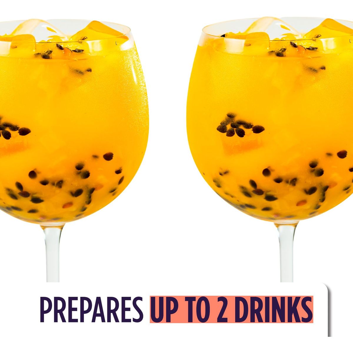 Easy Drinks Passion Fruit Cocktail Mixer Real fruit with seeds  Pack 5x 35 oz  Prepares up to 10 cocktails