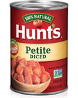 Hunts Petite Diced Tomatoes Keto Friendly 145 oz