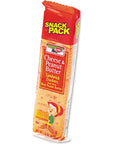 Sandwich Crackers Cheese  Peanut Butter 8Piece Snack Pack 12Box