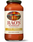 Rao's Homemade Four Cheese Pasta Sauce, 24 oz, Tomato Sauce, All Purpose, Keto Friendly Pasta Sauce, Premium Quality Tomatoes from Italy