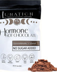 Lunation Hormone Hot Chocolate  Organic Cacao Powder and Supporting Adaptogens  Female Cycle Syncing Ingredients  Maca Turmeric  Shiitake Mushroom  Ovulatory Phase  10 OZ  Pack of 1 Cinnamon  Clove